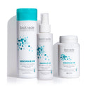 Промо комплект продукти против косопад - шампоан против косопад, тоник против косопад и хранителна добавка против косопад.